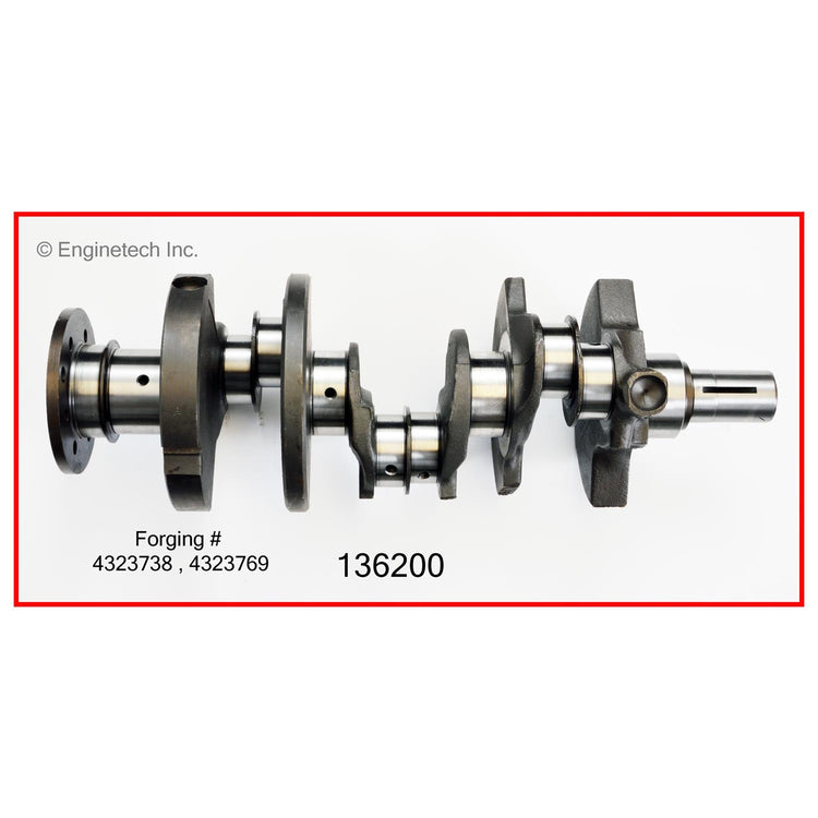 Enginetech Remanufactured Engine Crankshaft Kit with Main and Rod Bearings for Dodge B150 (1988-1997)