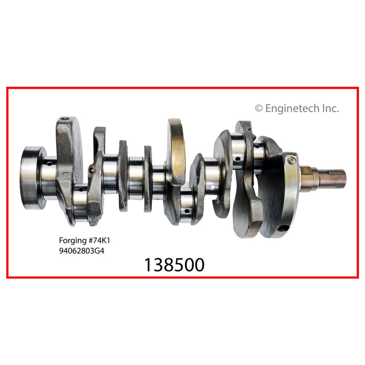 Enginetech Remanufactured Engine Crankshaft Kit with Main and Rod Bearings for Mitsubishi Vehicles