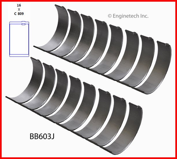 Enginetech BB603J010 Engine Full Connecting Rod Bearing Set for Reliable Performance