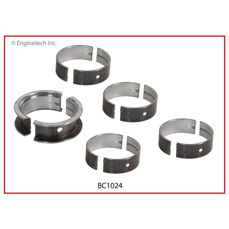 Enginetech BC1024STD Engine Full Crankshaft Main Bearing Set for Hyundai Vehicles