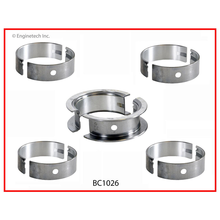 Enginetech BC1026STD Engine Full Crankshaft Main Bearing Set for Suzuki and Chevrolet Models