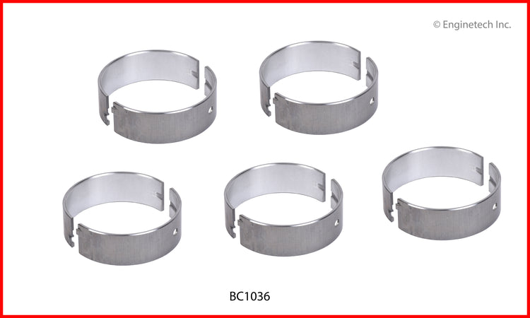 Enginetech BC1036STD Engine Full Crankshaft Main Bearing Set for Kia Spectra & Sephia