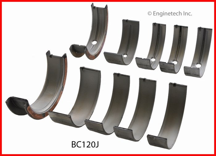 Enginetech BC120J010 Engine Crankshaft Main Bearing Set for Buick Models