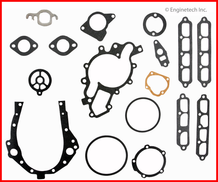 Enginetech C173-21 Engine Full Gasket Set for GMC and Chevrolet Cars and Trucks
