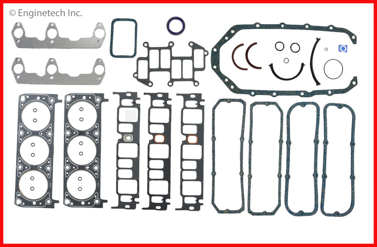 Enginetech C173-21 Engine Full Gasket Set for GMC and Chevrolet Cars and Trucks