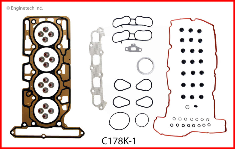 Enginetech C178K-1 Full Engine Gasket Set for GMC and Chevrolet Vehicles