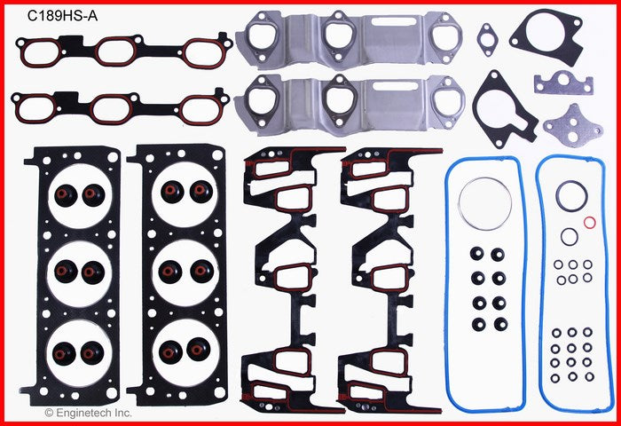 Enginetech C189HS-A Engine Cylinder Head Gasket Set for GMC and Chevrolet Vehicles