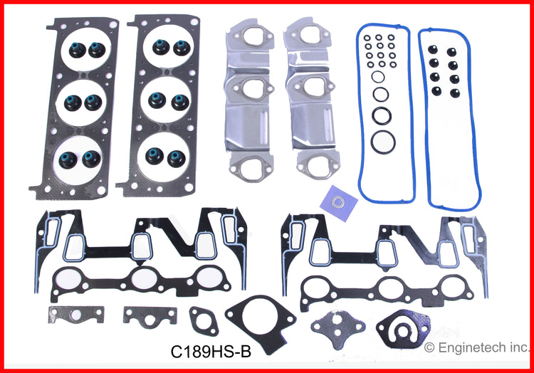 Enginetech C189HS-B Engine Cylinder Head Gasket Set for GMC and Chevrolet Cars and Trucks