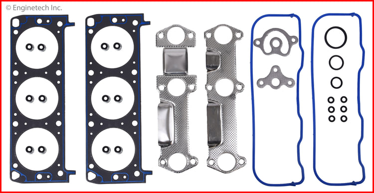 Enginetech C189HS-DWB Engine Cylinder Head Gasket Set for GMC and Chevrolet Cars and Trucks