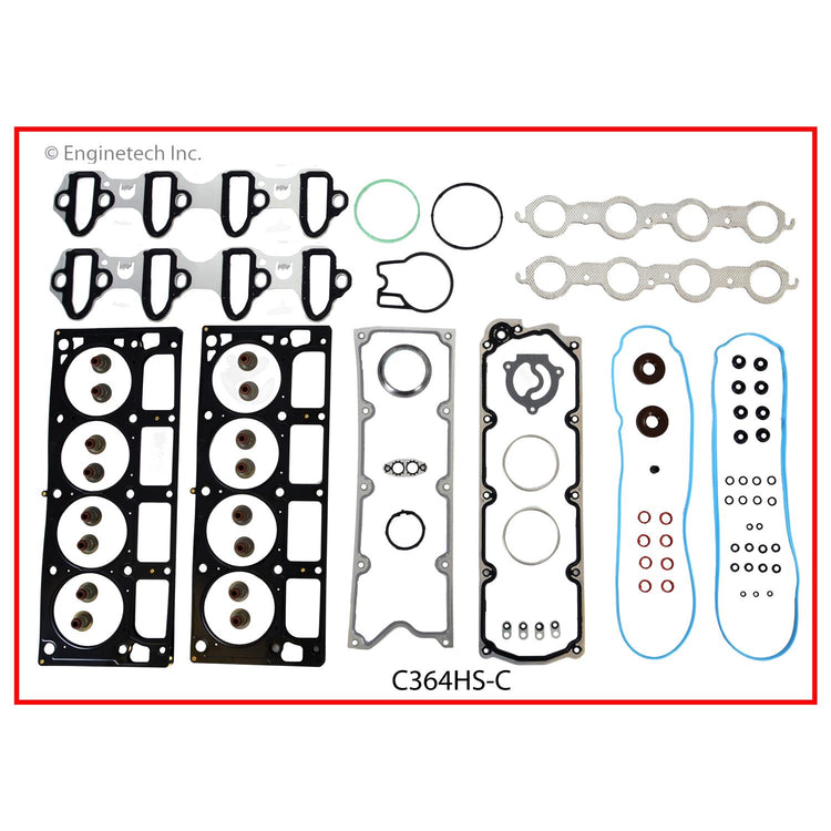 Enginetech C364HS-C Engine Cylinder Head Gasket Set for GMC and Chevrolet Vehicles