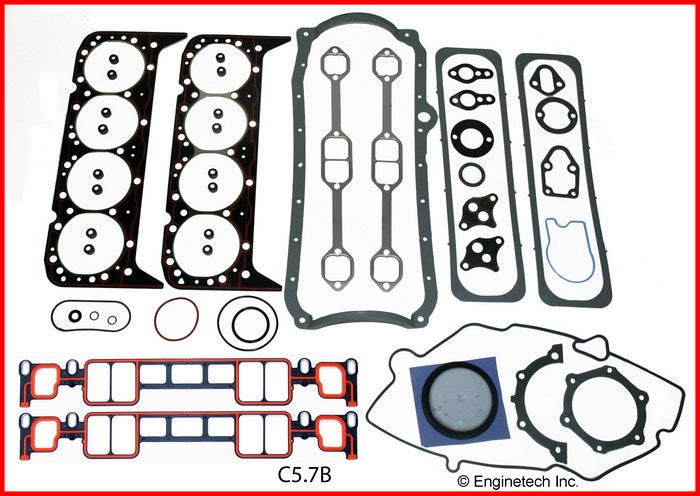 Enginetech C5.7-B Engine Full Gasket Set for GMC and Chevrolet Vehicles