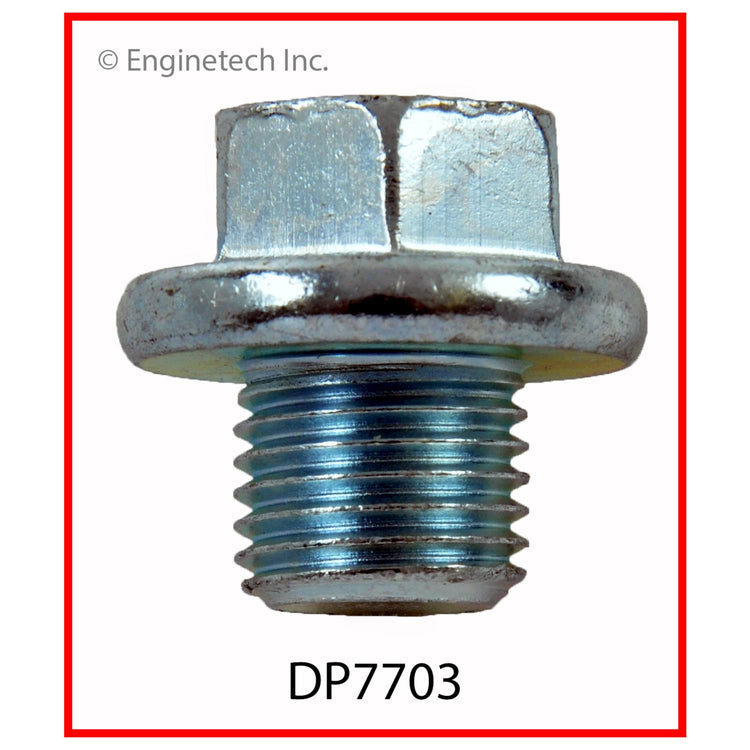 Enginetech DP7703 Engine Oil Pan Oil Drain Plug | Zinc Alloy Construction for Reliable Sealing