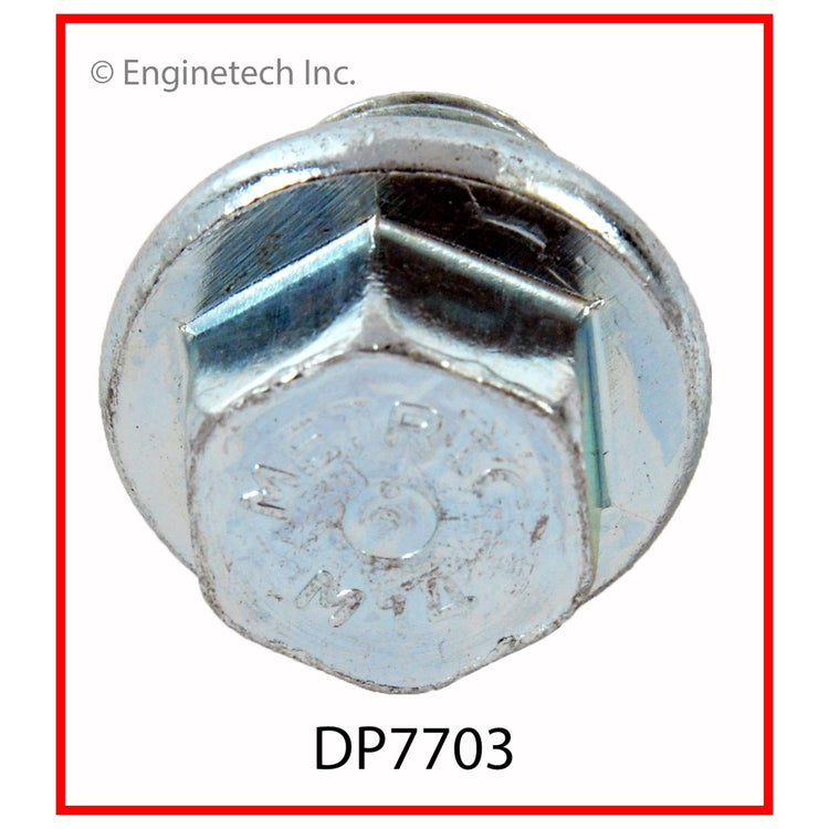 Enginetech DP7703 Engine Oil Pan Oil Drain Plug | Zinc Alloy Construction for Reliable Sealing