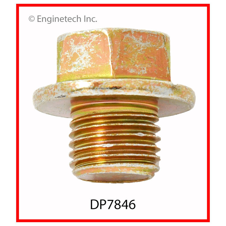 Enginetech Engine Oil Pan Oil Drain Plug DP7846 – Steel Alloy Construction for Reliable Sealing