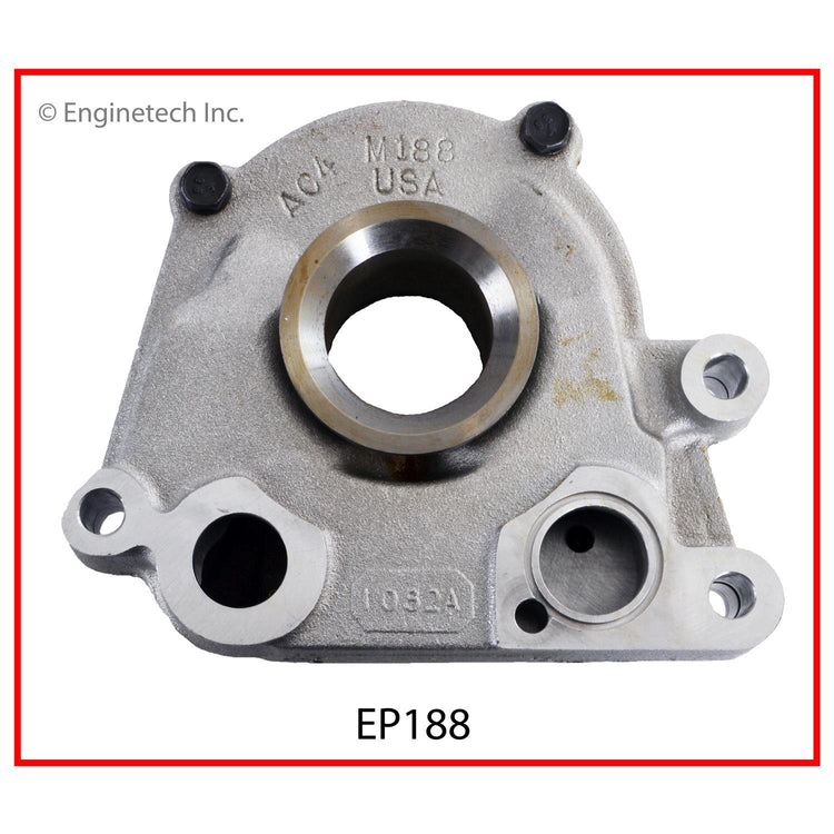 Enginetech EP188 Engine Oil Pump with Gasket for Cadillac and Pontiac Models