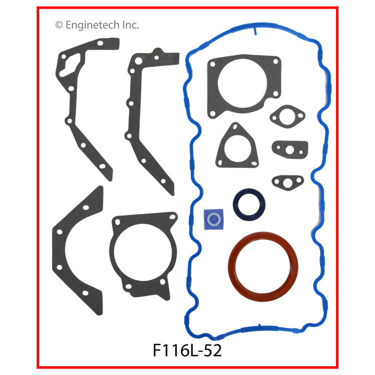 Enginetech F116L-52 Engine Full Gasket Set for Ford and Mercury Vehicles