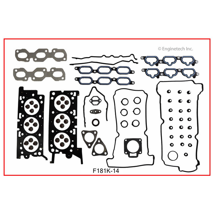 Enginetech F181K-13 Engine Full Gasket Set for Ford and Mercury Vehicles