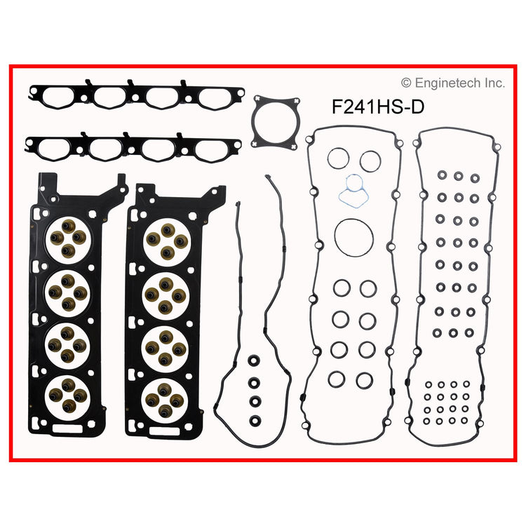 Enginetech F241HS-D Engine Cylinder Head Gasket Set for Ford and Lincoln Vehicles