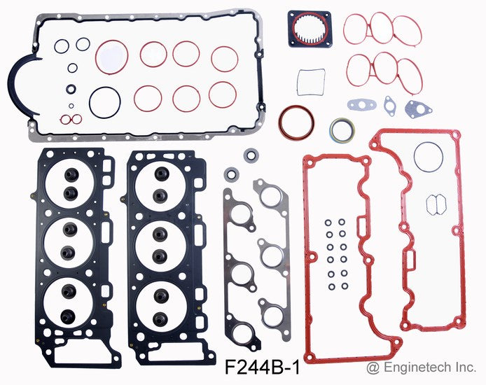 Enginetech F244B-1 Engine Full Gasket Set for Ford and Mercury Vehicles