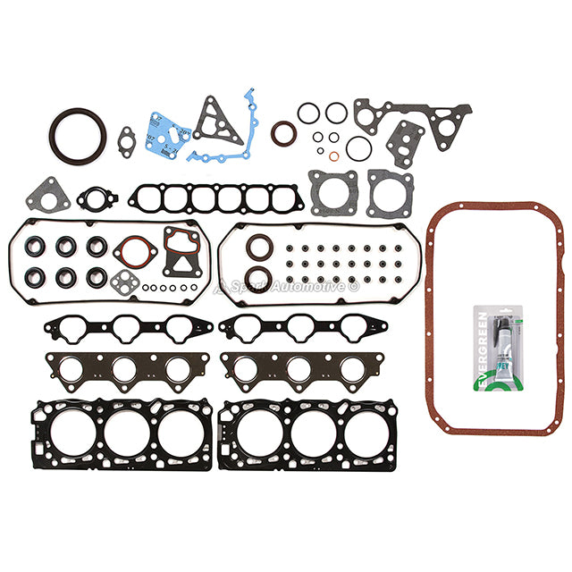 Full Gasket Set Pistons Bearings Fit Mitsubishi Montero 3.0 6G72