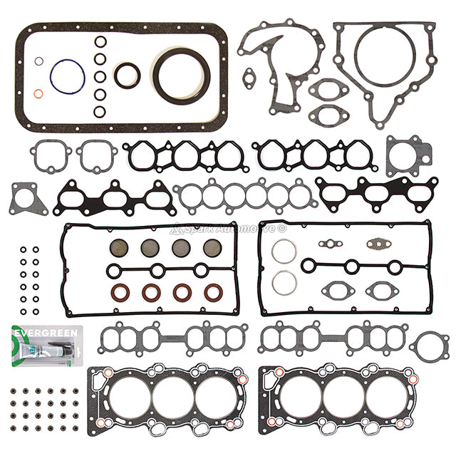 Full Gasket Set Pistons Bearings Fit 92-95 Isuzu Trooper DOHC 6VD1