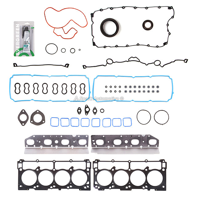 Full Gasket Set Pistons Bearings Fit 09-15 Chrysler 300 Dodge Jeep 5.7L HEMI