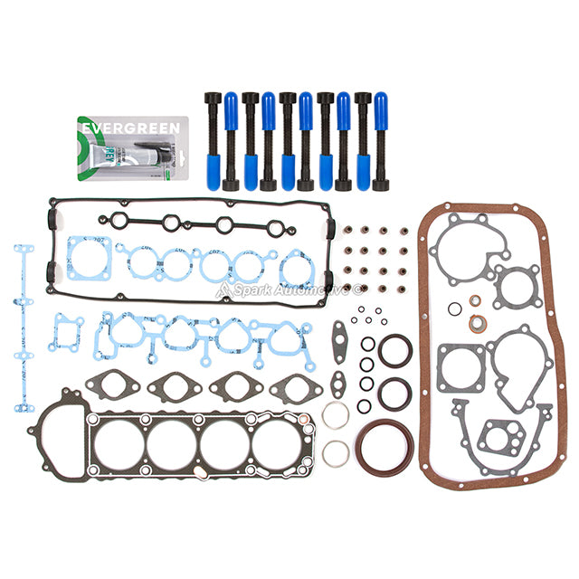 Full Gasket Set Intake Exhaust Valves Fit 91-94 Nissan 240SX 2.4L DOHC KA24DE