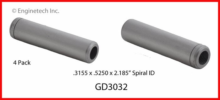 Enginetech GD3032 Engine Valve Guide Set for Dodge Ram and Chrysler Vehicles