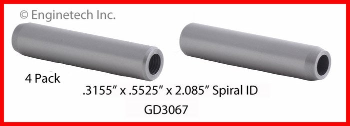 Enginetech GD3067 Engine Valve Guide 4 Pack for GM & Buick Models