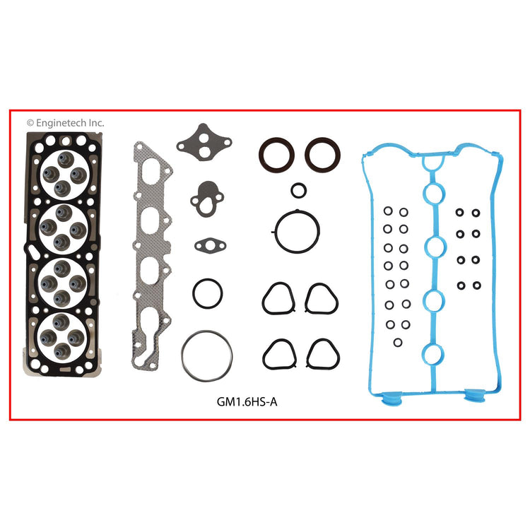 Enginetech GM1.6K-1 Engine Full Gasket Set for GM and Chevrolet Cars and Trucks
