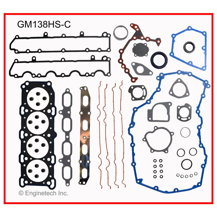 Enginetech GM138HS-CWB Engine Cylinder Head Gasket Set for GMC and Chevrolet Cars and Trucks
