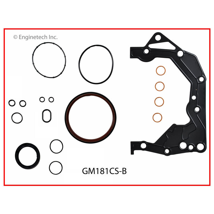 Enginetech GM181CS-B Engine Lower End Gasket Set for GMC and Chevrolet Cars and Trucks