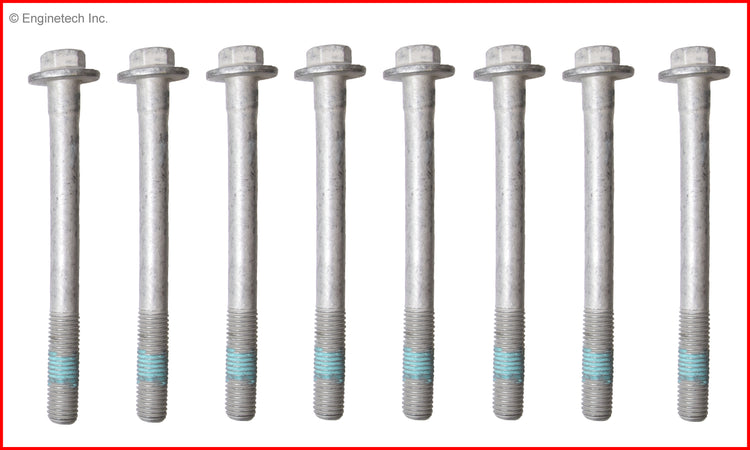 Enginetech HB312 Engine Head Bolt Set for One Cylinder - Fits Chevrolet Silverado 1500, GMC Sierra 1500, and More