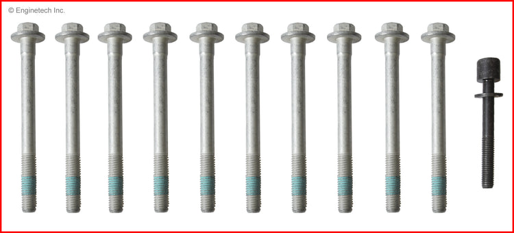 Enginetech HB731 Engine Head Bolt Set for One Cylinder – Compatible with 2014 Chevrolet Silverado 1500 and More