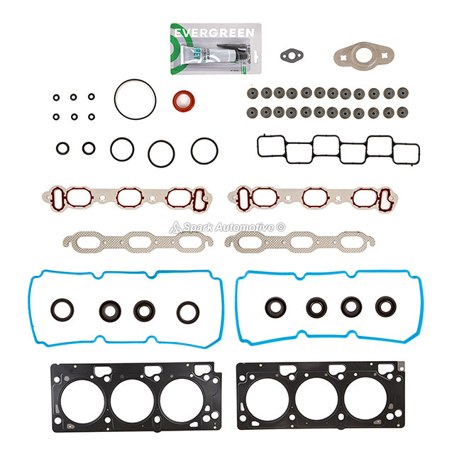 Full Gasket Set Intake Exhaust Valves Fit 07-11 Chrysler Dodge Volkswagen 4.0L