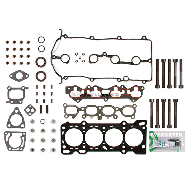 Head Gasket Set Intake Exhaust Valves Fit 93-97 Mazda 626 MX6 Ford 2.0L DOHC FS