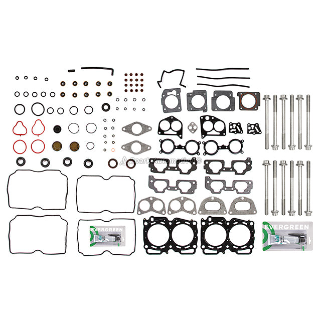 Head Gasket Set Valves Timing Belt Kit Fit 04-06 Subaru SOHC EJ25 VIN B