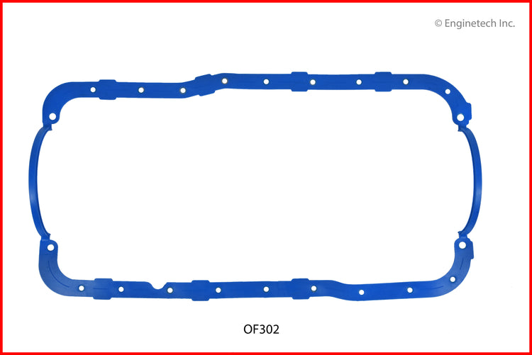 Enginetech OF302 Engine Oil Pan Gasket for Ford Cars and Trucks