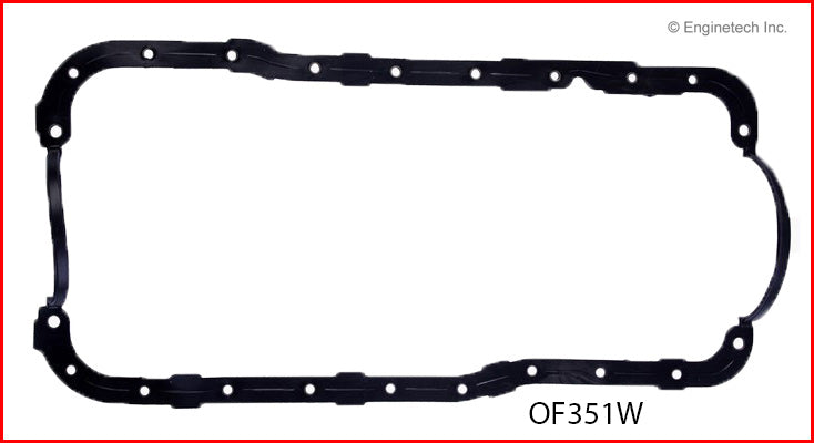 Enginetech OF351W Engine Oil Pan Gasket for Ford Car and Truck