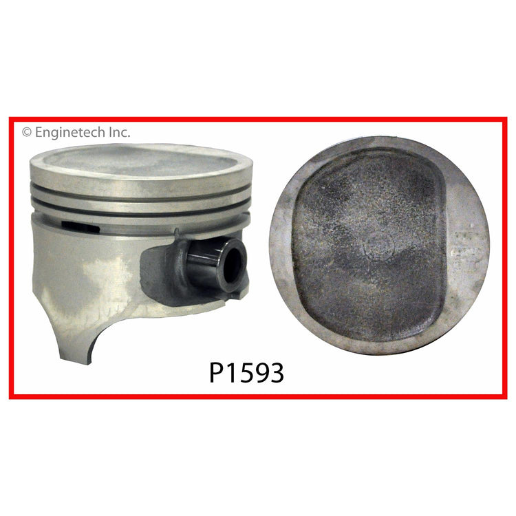 Enginetech P1593(1)020 Engine Single Piston Without Rings for Jeep CJ7 and Eagle Premier