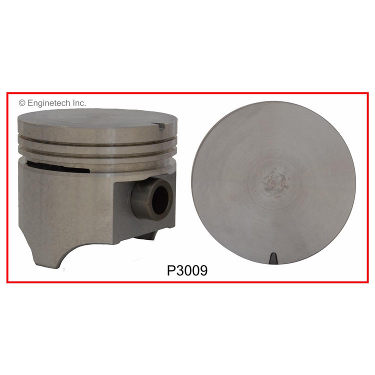Enginetech P3009(1)STD Engine Single Piston - Without Rings for Buick, Cadillac, and Chevrolet Models