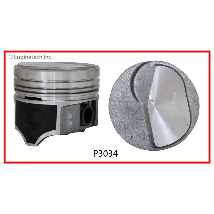 Enginetech P3034(8)040 Engine Piston Set Without Rings