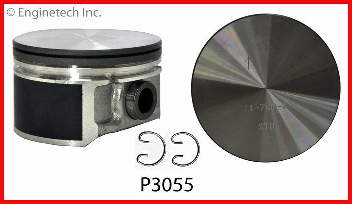 Enginetech P3055(6).75 Engine Piston Set Without Rings for Chrysler Concorde and Sebring