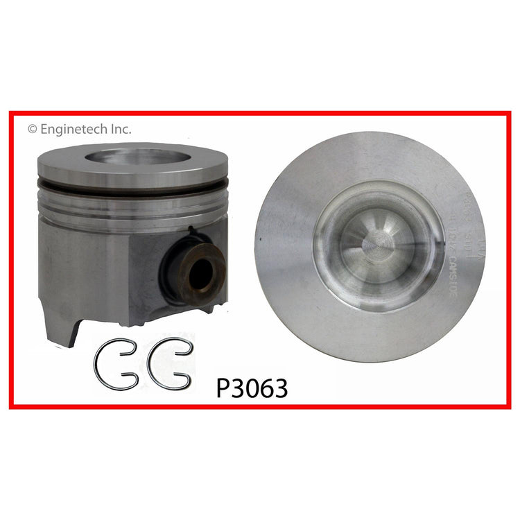Enginetech P3063(1)030 Engine Single Piston Without Rings for Automotive Engines