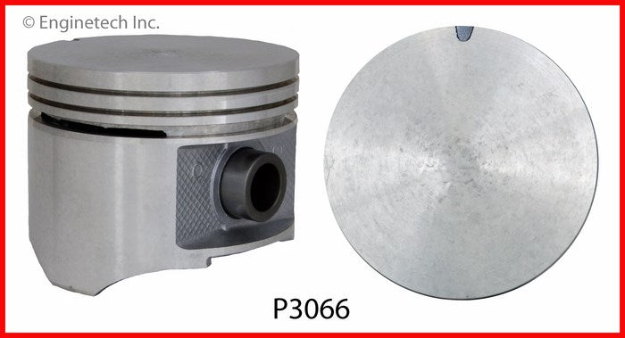 Enginetech P3066(8)040 Engine Piston Set Without Rings for Dodge and Chrysler Vehicles