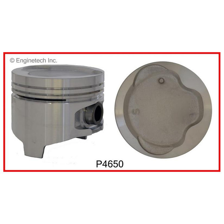 Enginetech P4650(4).50 Engine Piston Set Without Rings for Toyota Tercel (1987-1994)