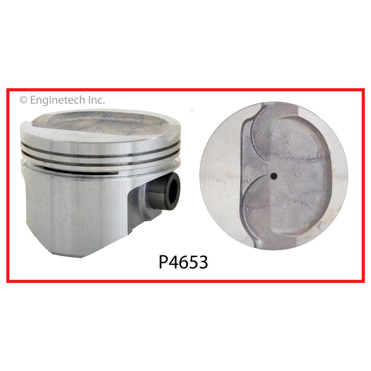 Enginetech P4653(6).50 Engine Piston Set Without Rings for Toyota 4Runner and Pickup
