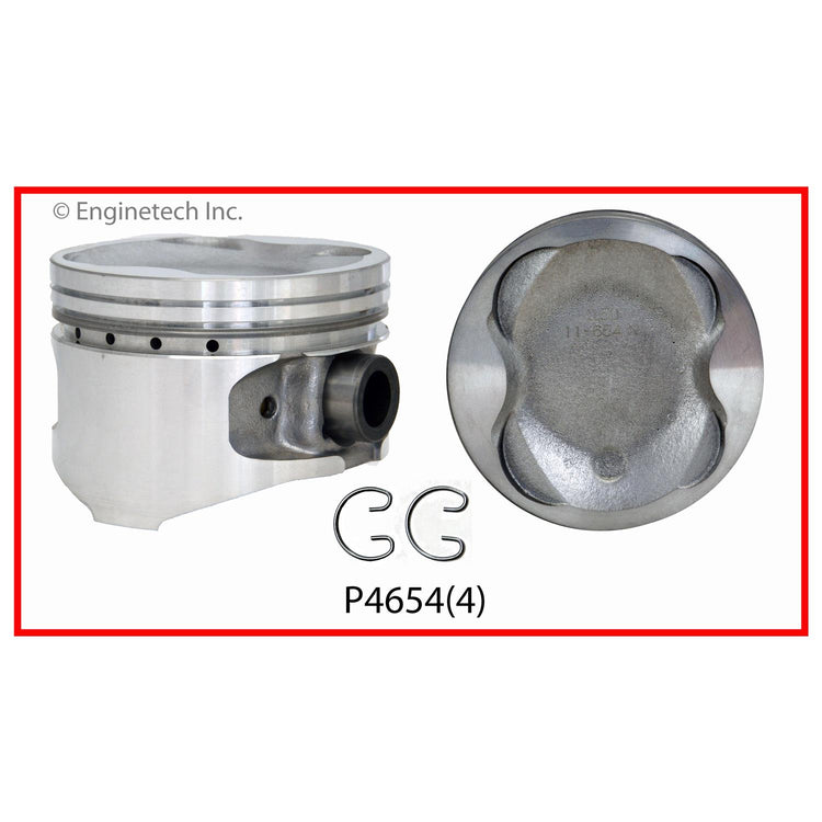 Enginetech P4654(1)STD Single Piston for Toyota Camry and Celica Engines