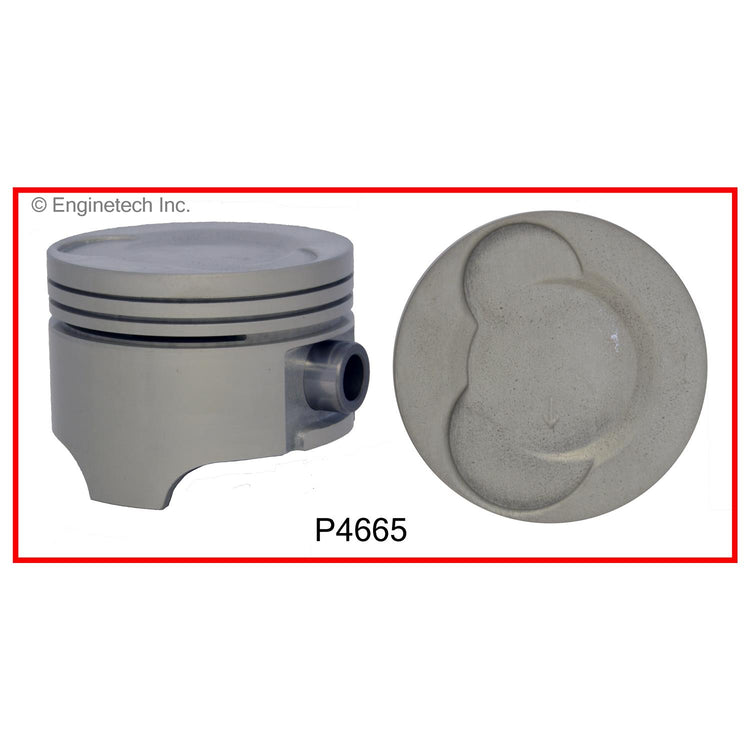 Enginetech P4665(1)STD Single Piston for Chevrolet and Geo Metro Engines