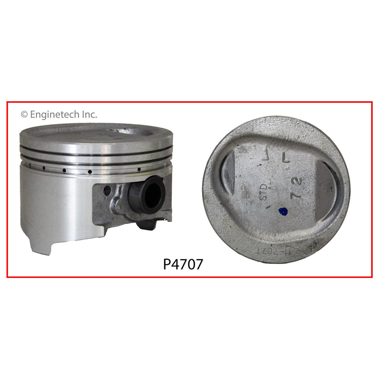 Enginetech P4707(6)STD Engine Piston Set Without Rings for Chrysler and Dodge Vehicles